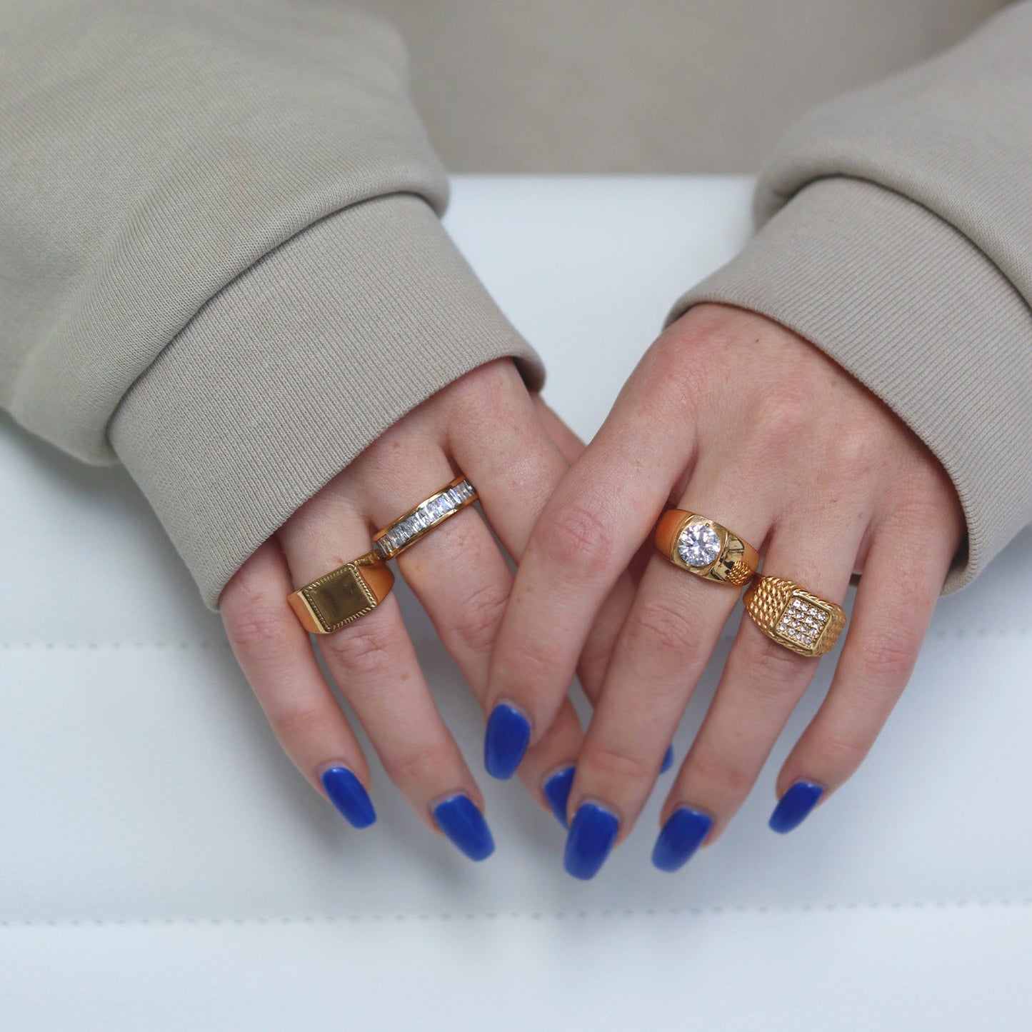 Baguette Ring – Sprankelende Elegant – Duurzaam Ontwerp 1