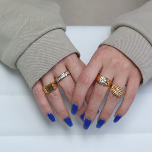 Baguette Ring – Sprankelende Elegant – Duurzaam Ontwerp 1