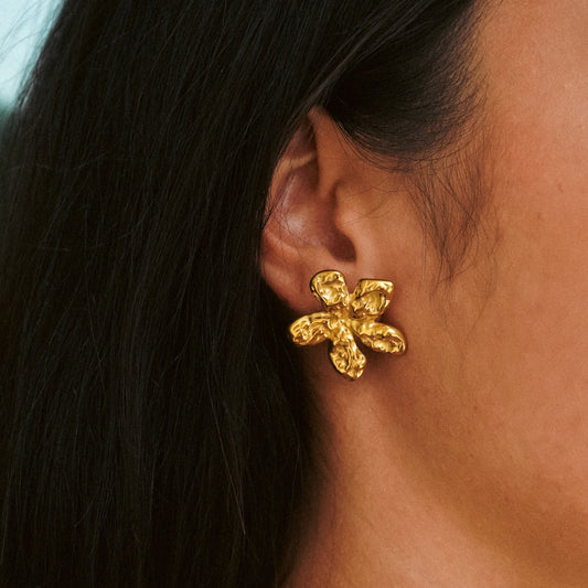 Bloemige Oorbellen Dames – Elegante Statement Oorbellen 3