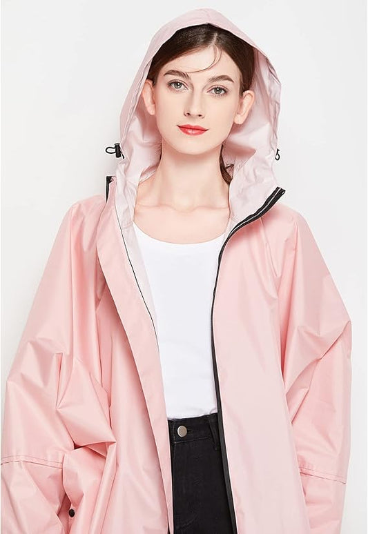 Dames Poncho Regenjas – Lichtgewicht en Compact 1