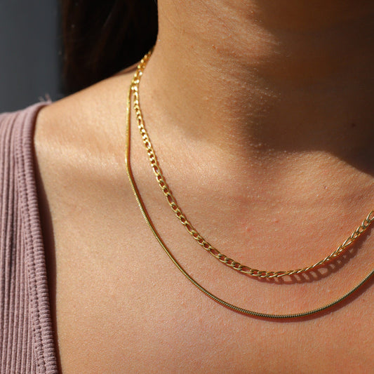 Dubbele Figaro Ketting – Stijlvolle Look – Duurzaam Ontwerp 1