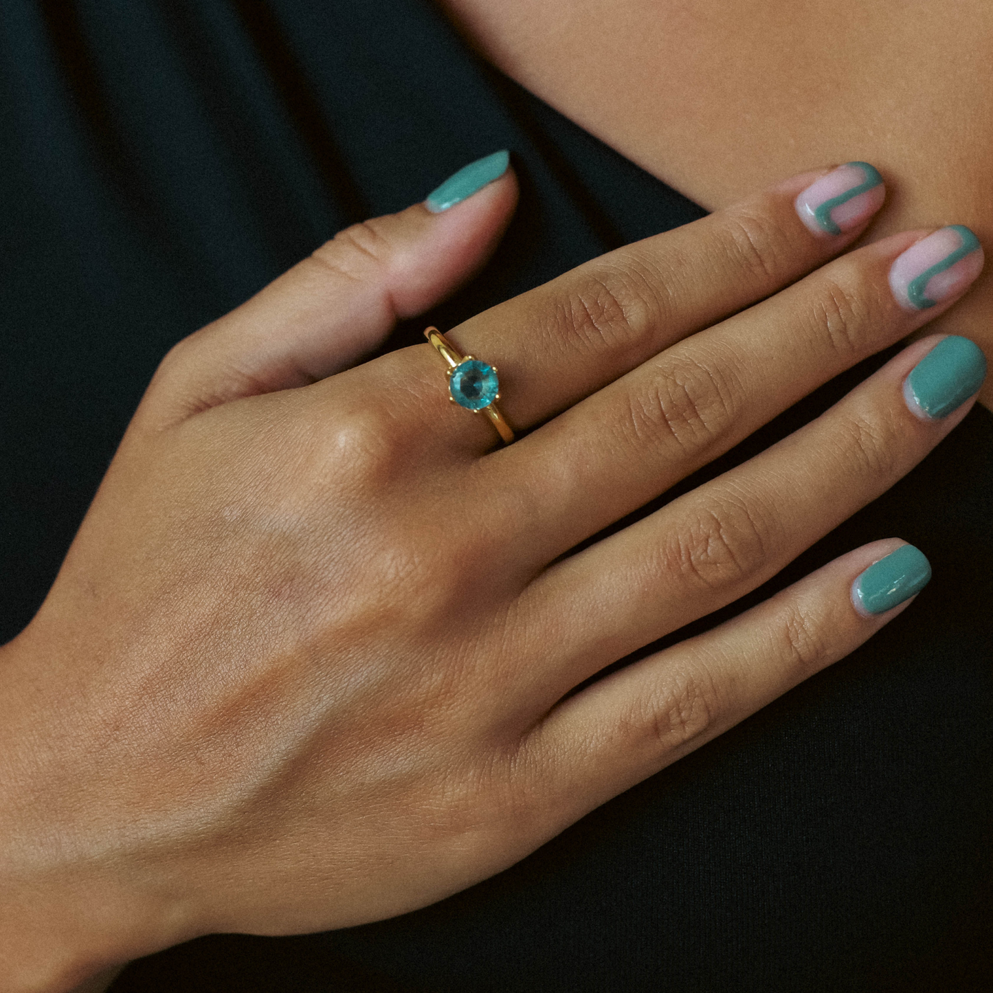 Edelsteen Ring – Gouden Ring Met Steen – Unieke Uitstraling 1