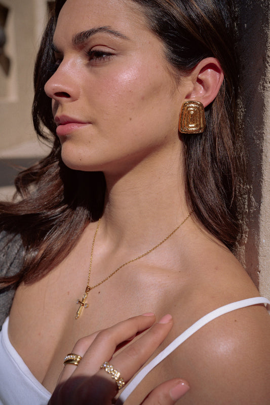 GRAIN – Vergulde Oorbellen – Duurzaam en Stijlvol 1