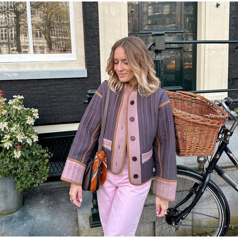 Gewatteerde Bomberjas Dames – Moderne Stijl 5