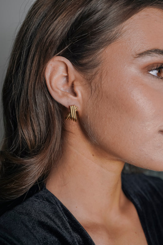 Gouden Oorbellen Dames – Elegant Design 1