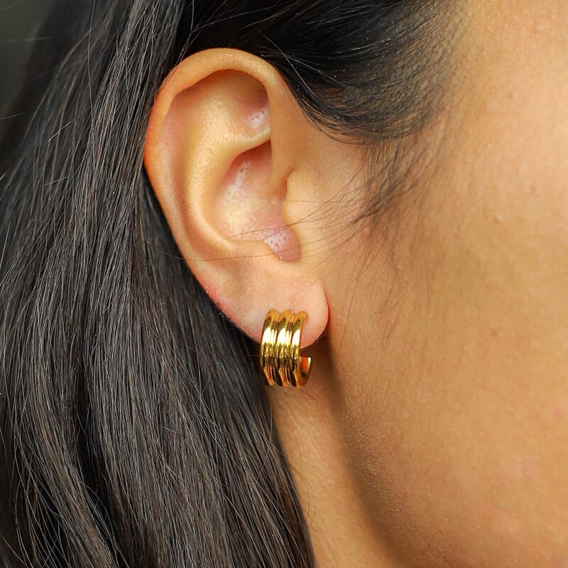 Gouden Oorbellen Dames – Elegante Statement Oorbellen 1