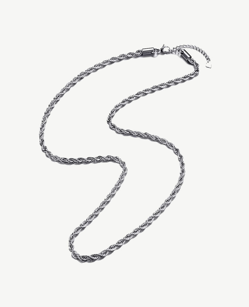 Halflange Ketting – Gedraaide Schakels – Tijdloos Design 1