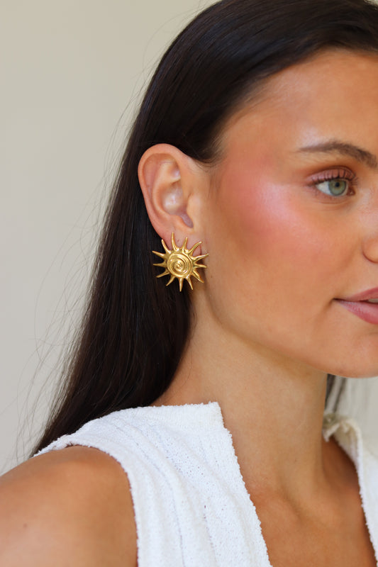 IBIZA – Vergulde Oorbellen Dames – Duurzaam Ontwerp 1