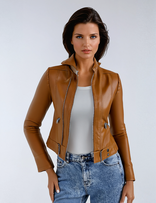 Korte Bikerjas Dames – Strak en Modern 1