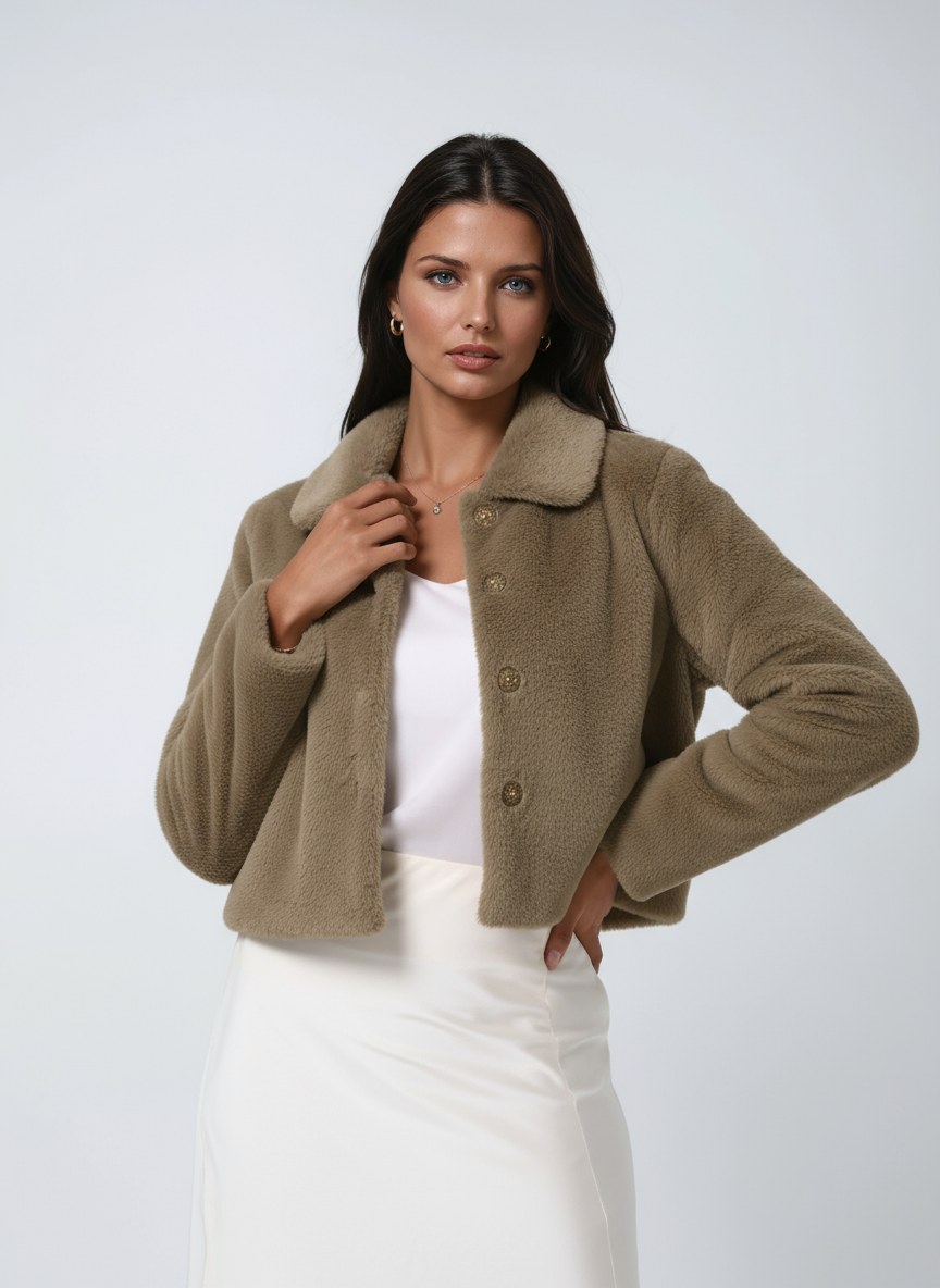 Korte Winterjas – Zachte Stijlvolle Look 8