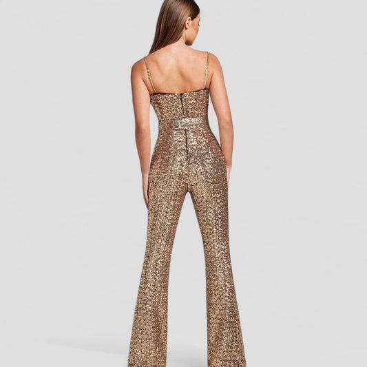 LEXI – Feestelijke Jumpsuit – Sprankelende Glitterstijl 1