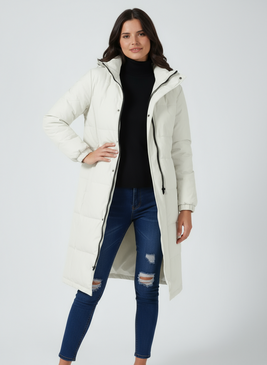 Lange Dames Jas Winter – Verstelbare Capuchon – Moderne Look 1