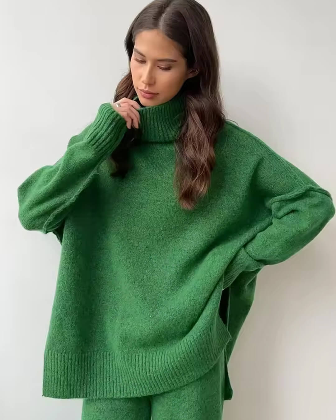 Warme Gebreide Dames Loungewear Set – Comfortabele Pasvorm 9