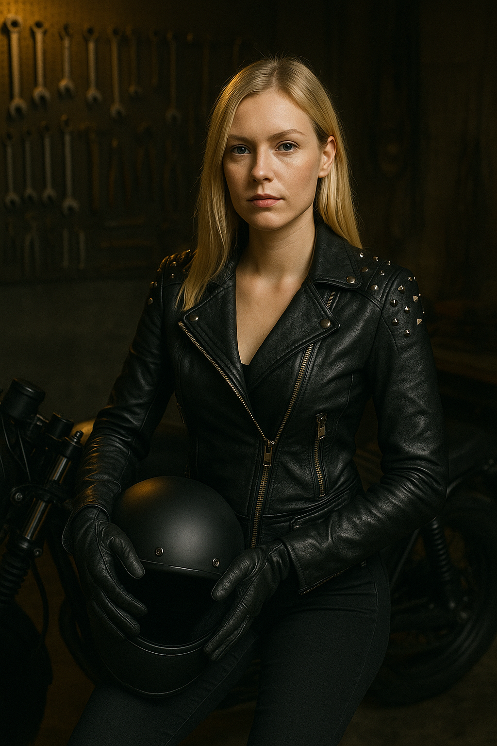 Zwarte Bodycon Dames Jas – Edgy Design 1