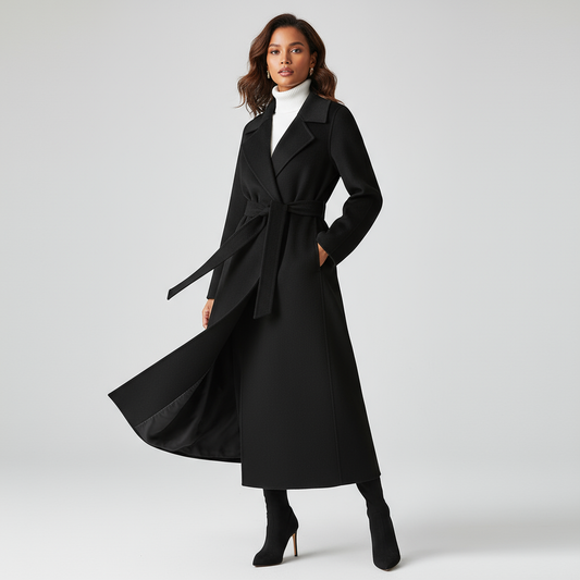 Wollen Mantel Dames – Lange Tijdloze Stijl