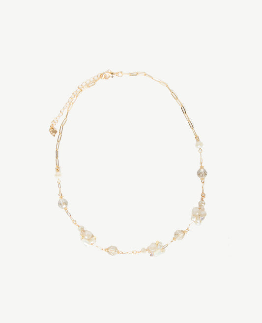 Korte Ketting – Elegant Design – Geclusterde Glaskralen 1