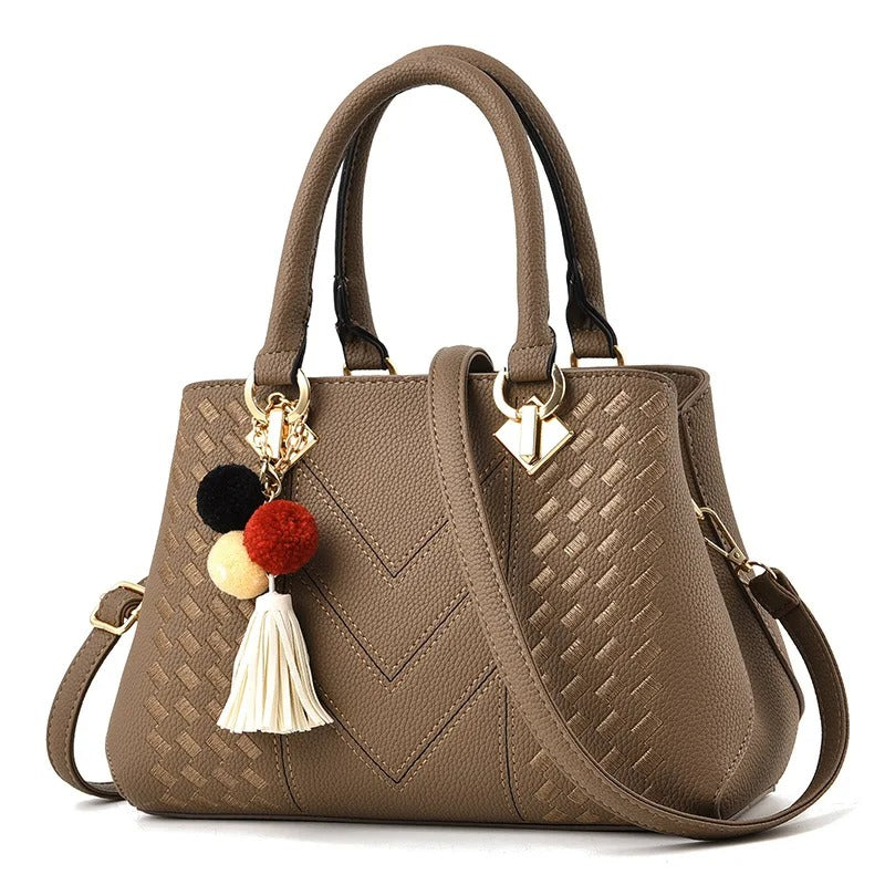 Variant image for Dames Schoudertas Bruin One Size Echt Leer Vintage Handtas-5