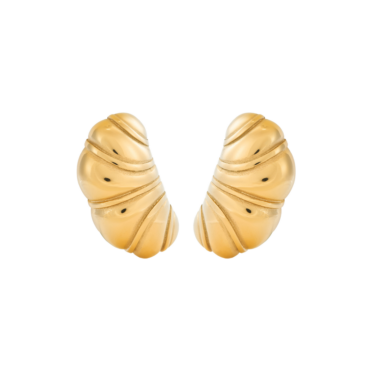 BOLD CROISSANT – Gouden Oorbellen Dames – Duurzaam Ontwerp 0