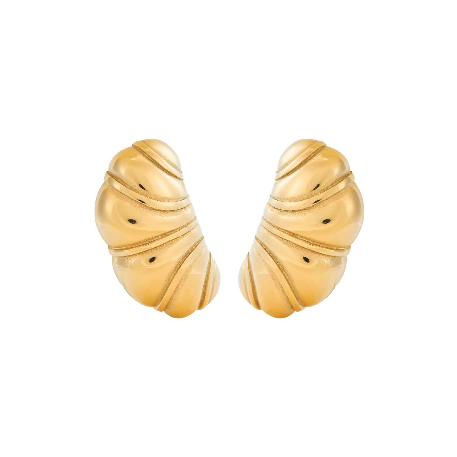 BOLD CROISSANT – Gouden Oorbellen Dames – Duurzaam Ontwerp 0