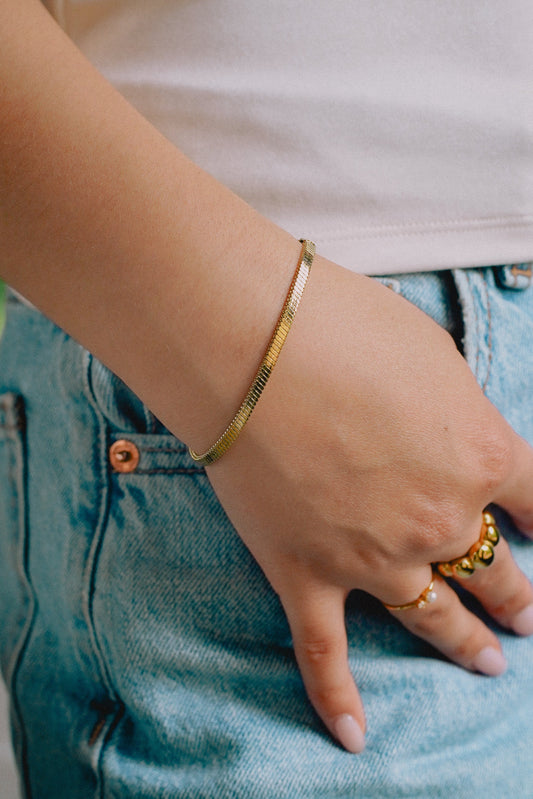 BOLD FLAT CHAIN ARMBAND – Stijlvol Ontwerp voor Heren 1