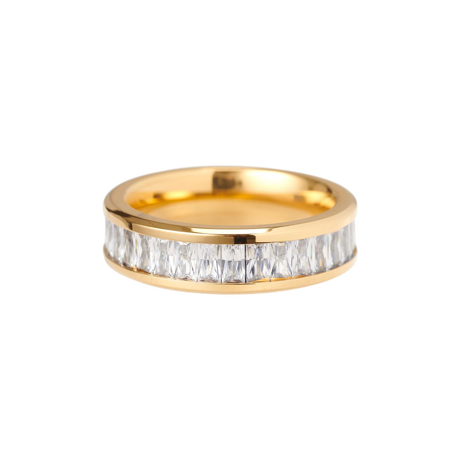 Baguette Ring – Sprankelende Elegant – Duurzaam Ontwerp 0
