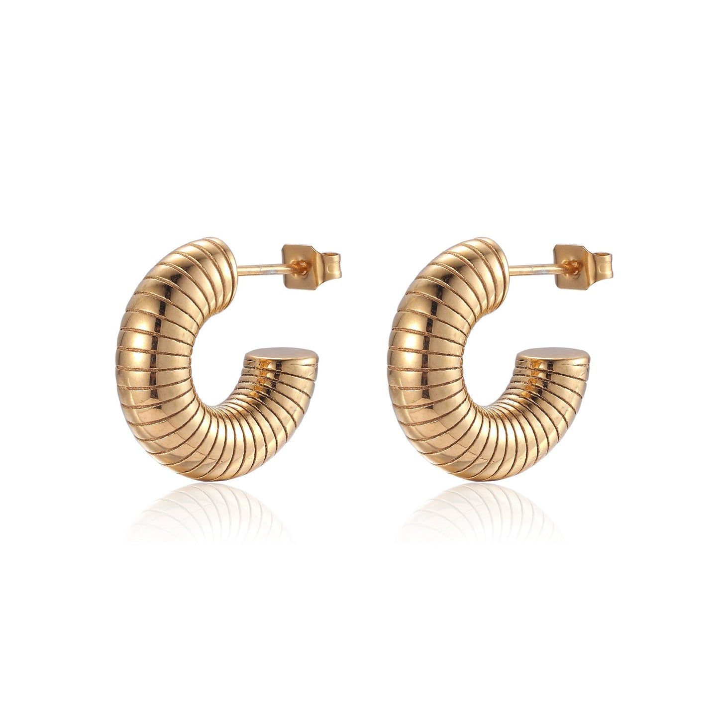 Bold Striped Oorbellen – Statement Design – Perfect voor Dames 0