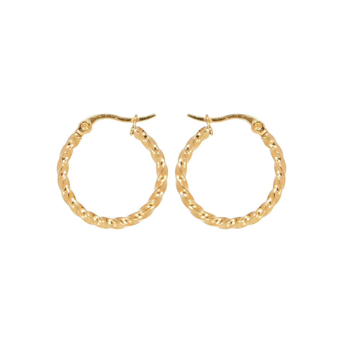 CURL HOOPS – Gouden Oorringen Dames – Elegant Design 0