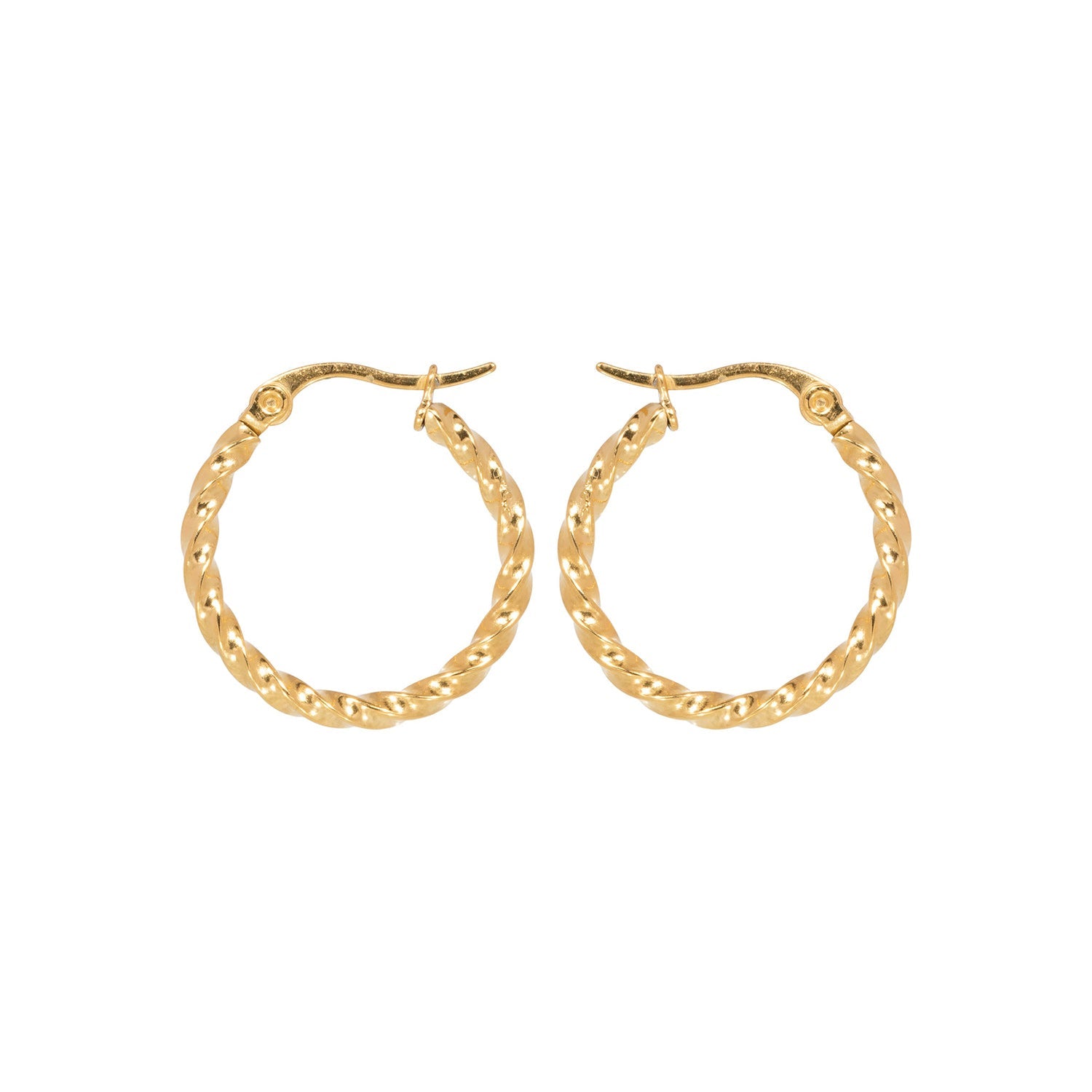 CURL HOOPS – Gouden Oorringen Dames – Elegant Design 0
