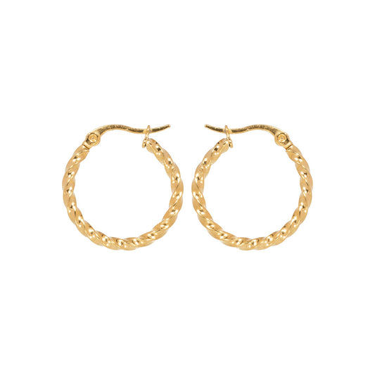 CURL HOOPS – Gouden Oorringen Dames – Elegant Design 0