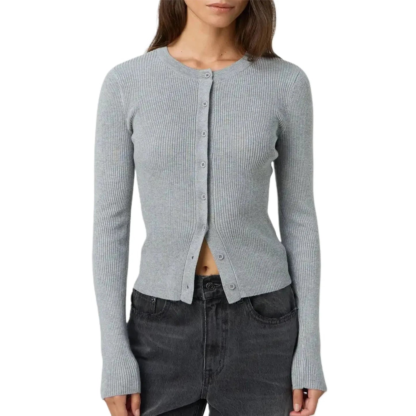 Cropped Cardigan voor Dames – Slim Fit Ontwerp 1