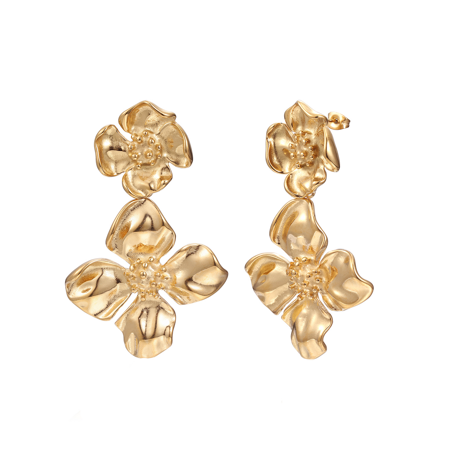 DAISY – Gouden Oorbellen Dames – Statement Design 0