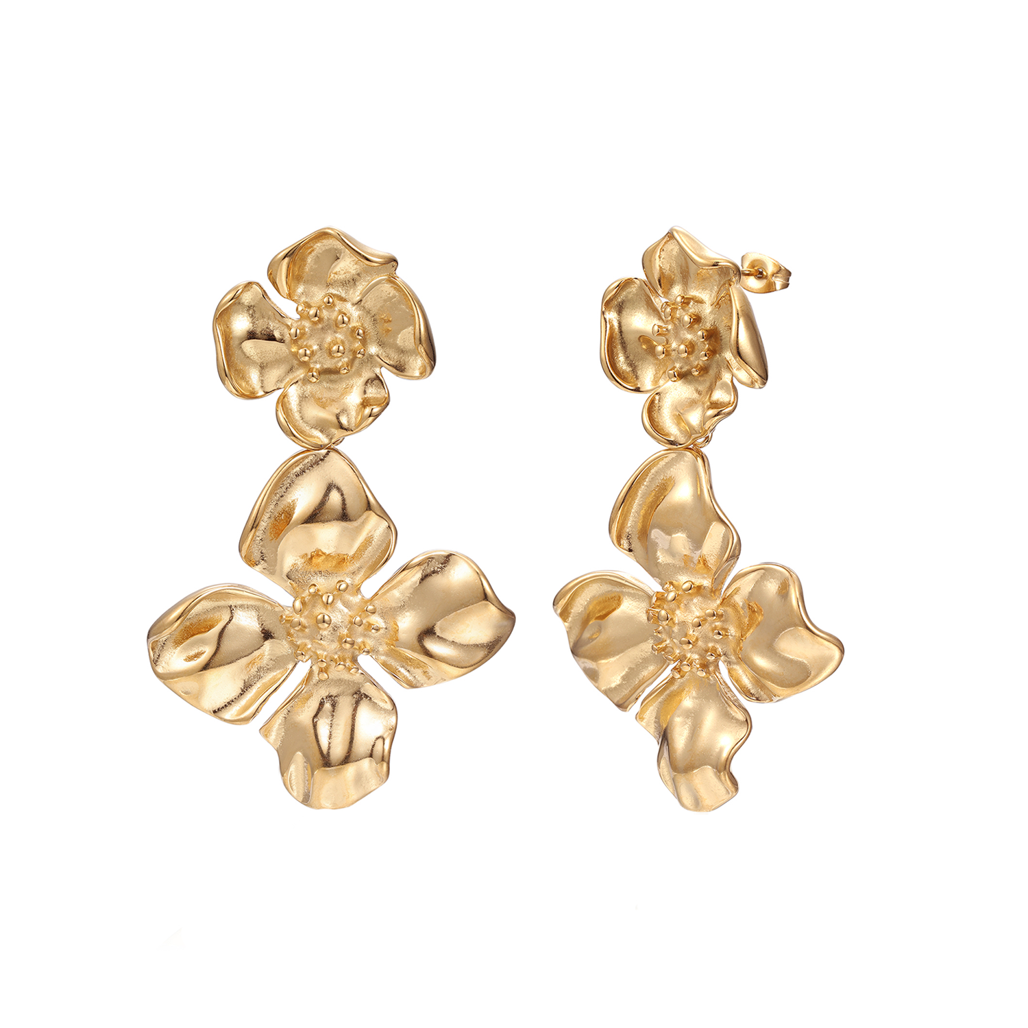 DAISY – Gouden Oorbellen Dames – Statement Design 0