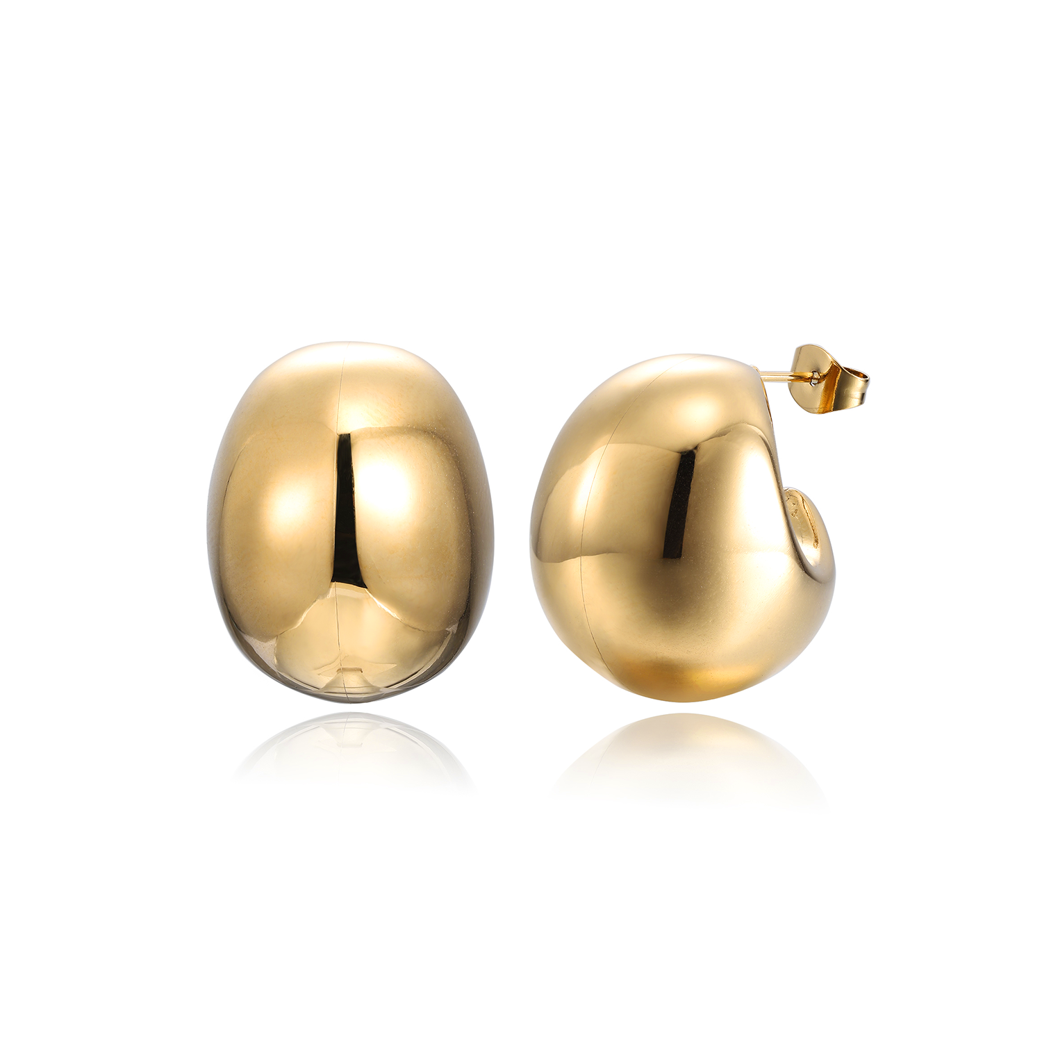 DOME – Gouden Oorbellen Dames – Tijdloos Elegant 0