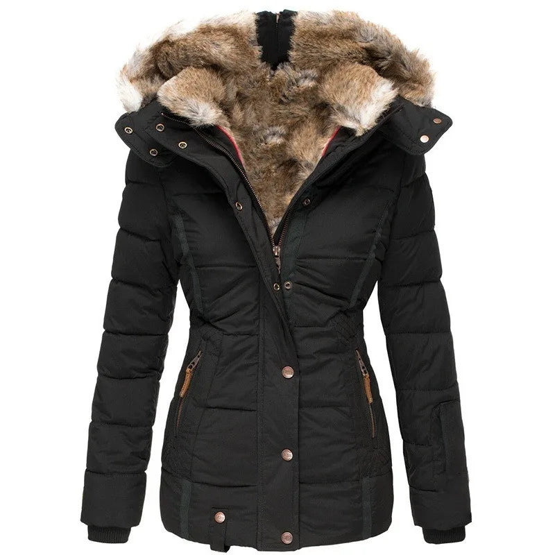 Dames Jas Winter – Lange Puffer Jacket – Warme Gevoerde Capuchon 12