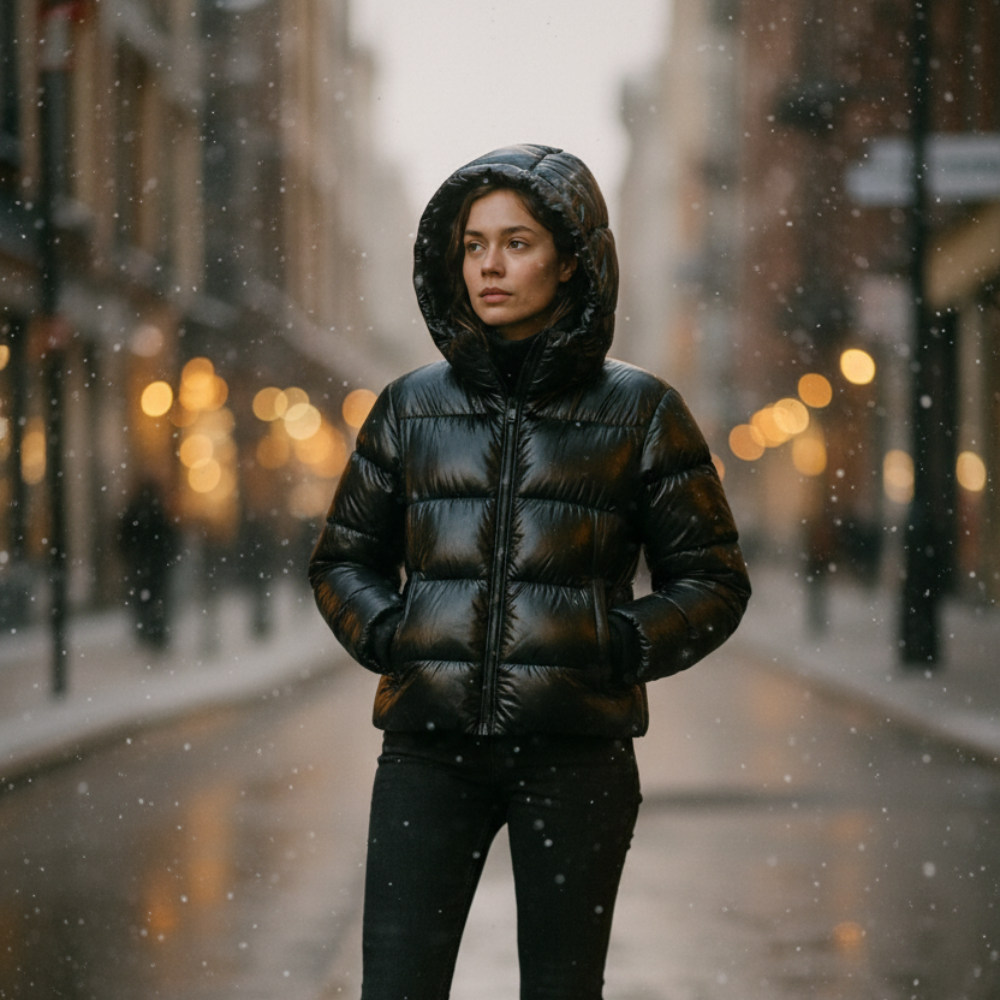 Dames Jas Winter – Moderne Gewatteerde Stijl 0