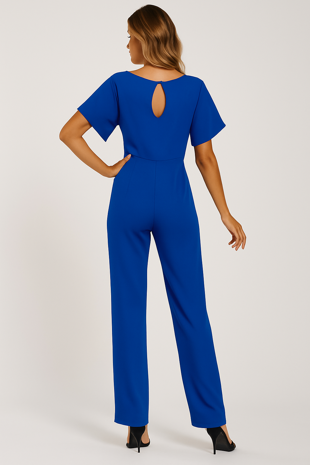 Dames Jumpsuit Zwart – Casual Elegantie Met Strik 6