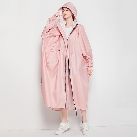Dames Poncho Regenjas – Lichtgewicht en Compact 4