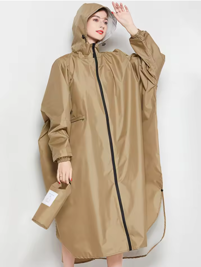 Dames Poncho Regenjas – Lichtgewicht en Compact 8