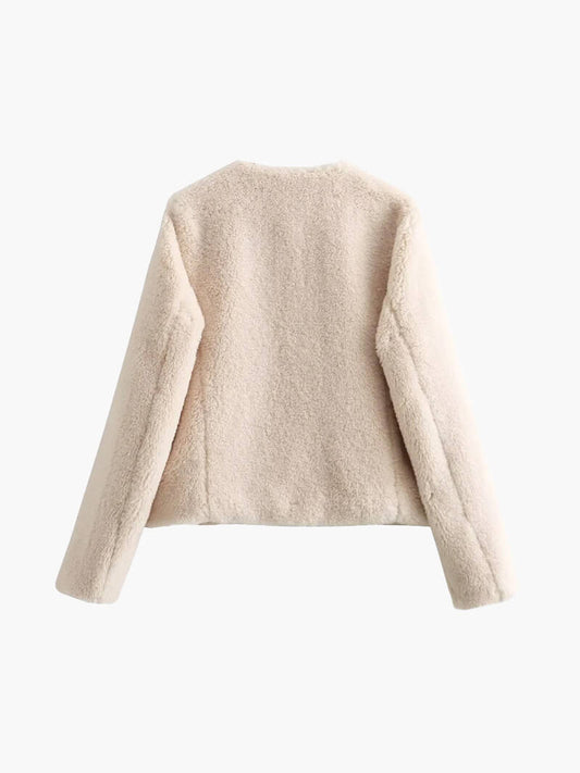 Dames Teddy Fleece Jas – Cozy en Stijlvol 1