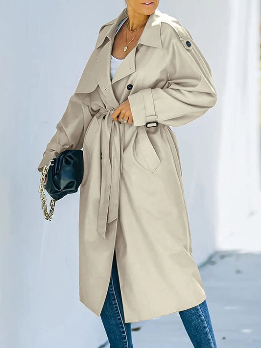 Dames Trenchcoat Zwart – Lange Midi Stijl 5