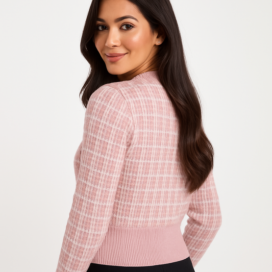 Dames Vest – Chique Tweed-Look – Comfortabele Pasvorm 0