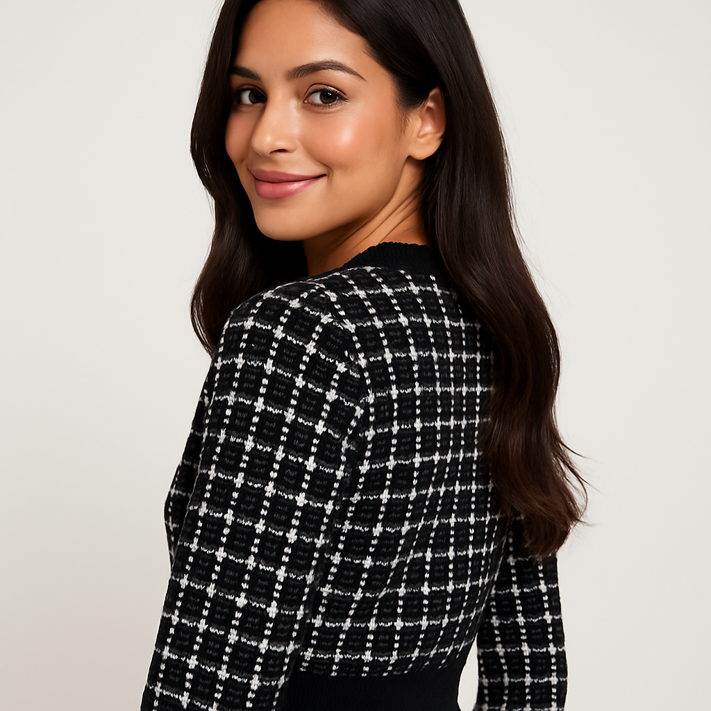 Dames Vest – Chique Tweed-Look – Comfortabele Pasvorm 2