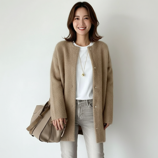 Damesvest – Zacht Gebreid Ontwerp – Perfect voor Elke Gelegenheid 0