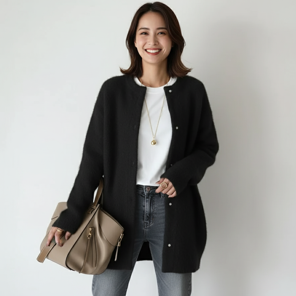 Damesvest – Zacht Gebreid Ontwerp – Perfect voor Elke Gelegenheid 2