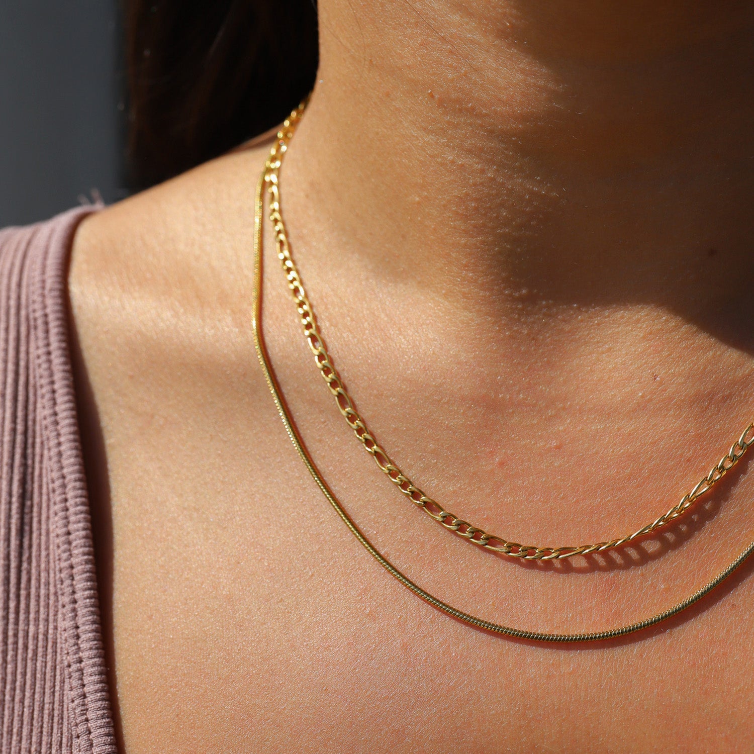 Dubbele Figaro Ketting – Stijlvolle Look – Duurzaam Ontwerp 1