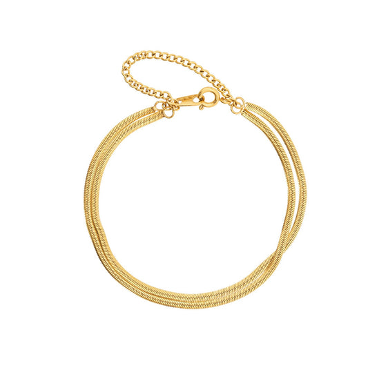 Dubbellaagse Heren Armband – Verfijnde Stijl 0