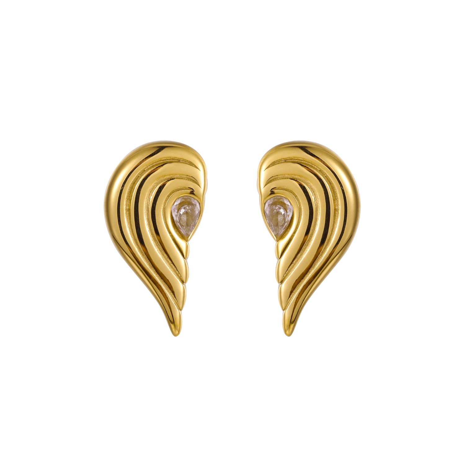 Elegante Gouden Oorbellen – Duurzaam Ontwerp 0