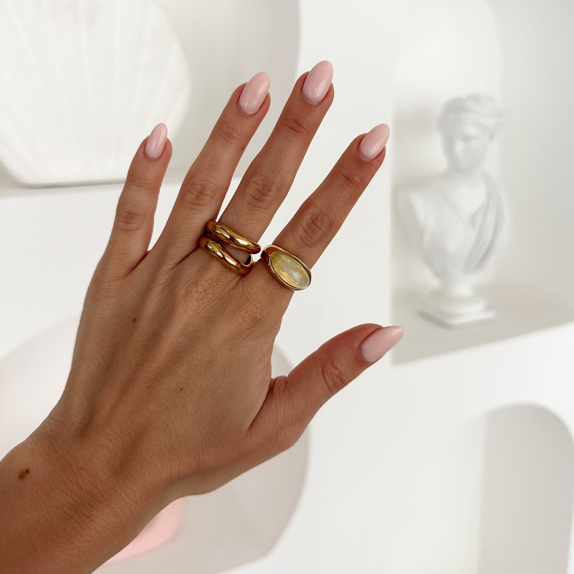 Elegante Ring – Duurzaam Verguld Design – Tijdloos Sieraad 2