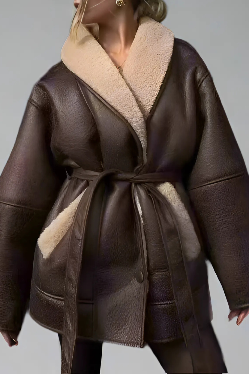 Elegante Suede Jas – Tijdloos Design 0