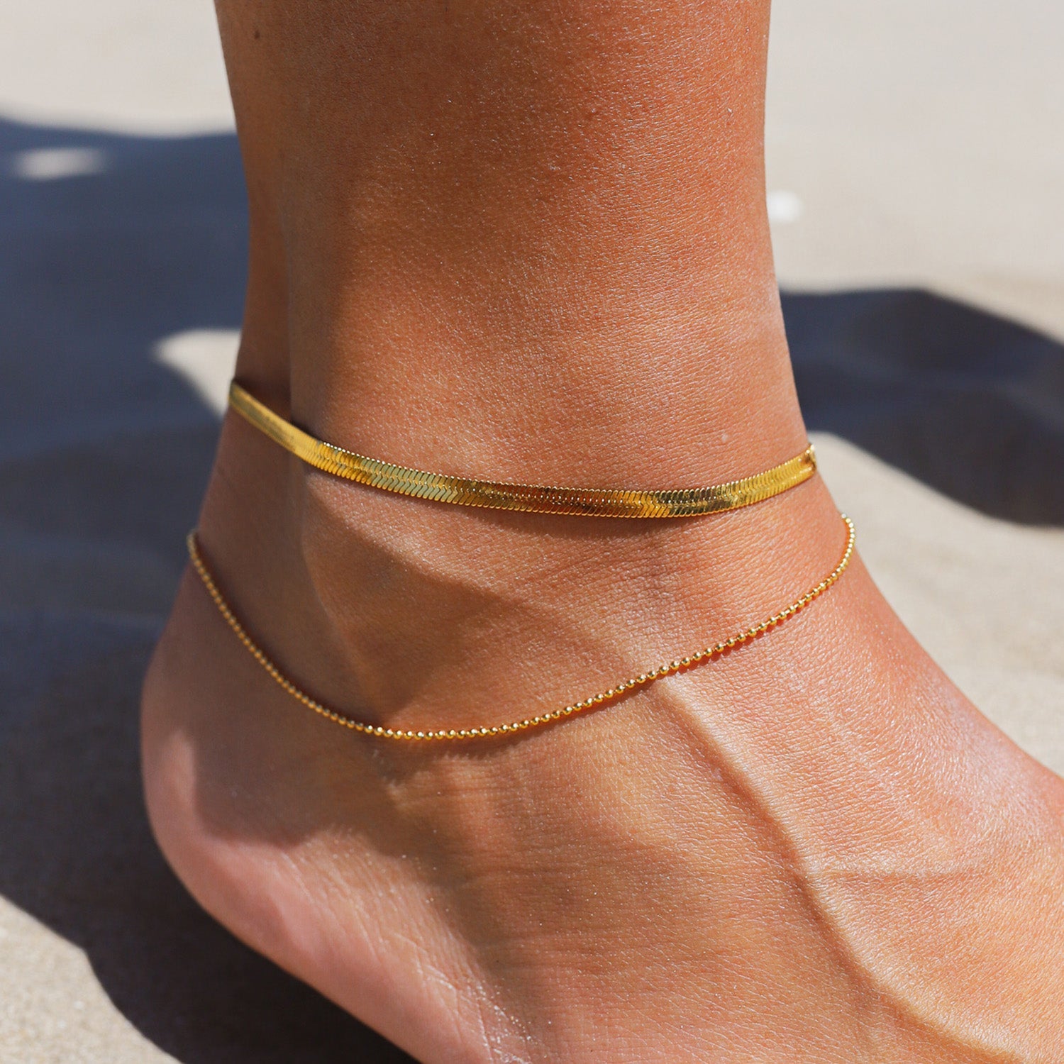 FLAT CHAIN – Stijlvolle Enkelband – Waterdicht Ontwerp 1